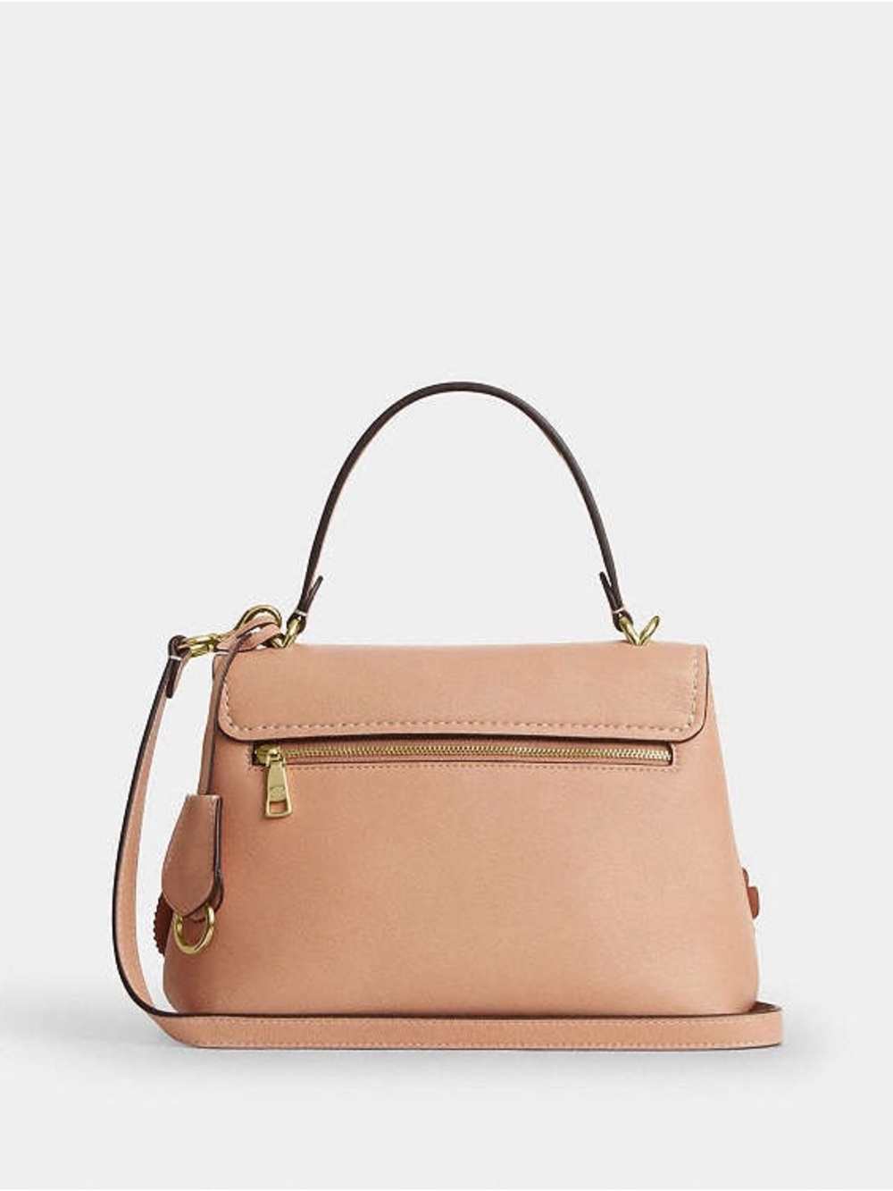 Coach Emory Top Handle Bag with Floral Appliqués Light Pink Gold Crossbody NWT - Picture 7 of 13